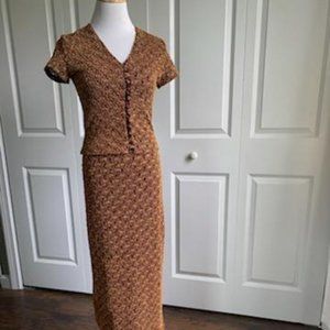Vintage 80s Skirt and Top Set (XS/1)